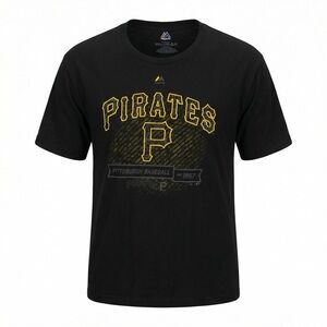 Pittsburgh Pirates Majestic Tshirt Mens 2XL Triple Peak Baseball Buccos 3005‎
